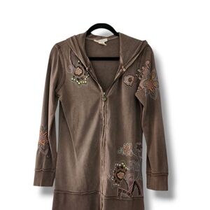 Vertigo Paris Brown  Embroidered Jacket